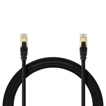 인터넷선 기가 랜케이블 CAT.8 SFTP 40Gbps 15m, 블랙, 1개