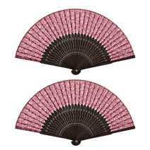 잔꽃 접부채, 빨강색, 2개