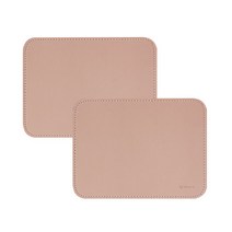 데얼스 트윈컬러 미니매트 2p, 핑크 + 브라운