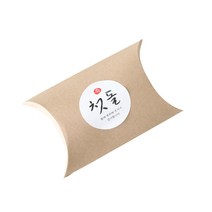 반달상자 + 첫돌스티커 캘리2 세트, 크라프트, 100세트