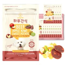 와그작 강아지 하루간식, 소고기 + 고구마 + 키위 + 사과 혼합맛, 14개입