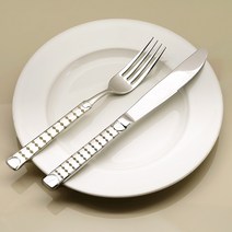 테이블아트 탱고 테이블 포크 나이프세트, 실버, 탱고 테이블 포크1개 + 나이프2개