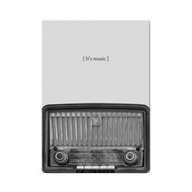 블럭마트 홈데코 인테리어 흑백 음악감성 캔버스 그림 TYPE 4