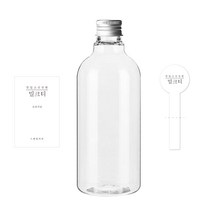 공병 AN320 투명 320ml + 캡 실버 + 박스 + 스티커 N2S 세트, 10세트