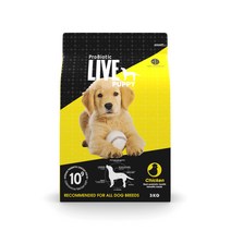 프로바이오틱 라이브 퍼피 대형견 자견용 건식사료, 닭, 3kg, 1개