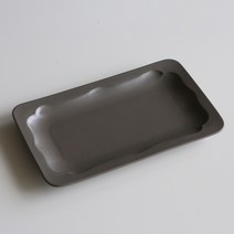 김성훈도자기 블룸 긴사각접시, 다크그레이