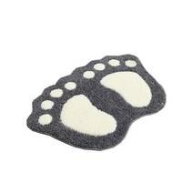 윰스 발바닥 모양 발매트 그레이 1개