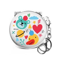 아이무이 LG 톤프리 투명 하드 케이스, 덕앤베어 함께패턴P