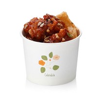 더담다 화사한 금잔화 종이용기 350cc, 1개입, 50개