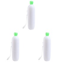 더자카 당근 칫솔케이스, 화이트, 3개