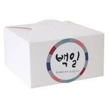 레이스박스 100p + 백일 스티커 전통 100p, 화이트, 1세트