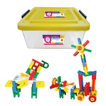 대용량 큐블럭 + 보관함 Q6072-2K, 혼합 색상