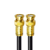 마하링크 프리미엄 BNC 5C 동축 케이블 골드 블랙 2m, CP-1282