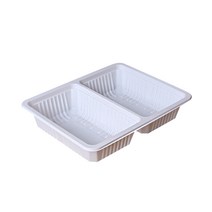 팩투유 실링 용기 소분 70호 2칸 화이트 NS 23185-2B, 125개입, 1개