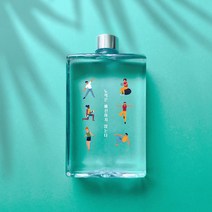 슬림 사각보틀 500ml, 디자인2, 1개