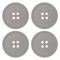 실리콘 단추 냄비받침, 그레이, 4개