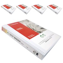 에코피피 친환경 PP 사다리 바인더 3공 3cm A4, 백색, 5개