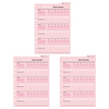 플레픽 A5 6공 떡메모 인덱스 패드 위클리 트랙커 3p, 30매