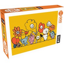 대원앤북 BT21 플라워 직소퍼즐 DW500-139, 500피스, 혼합색상