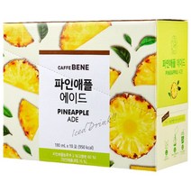 카페베네 파인애플 에이드, 190ml, 10개
