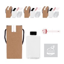 통통납작 공병 300ml + 일반캡 검정 + 전용박스 통통 300-1C + 스티커 LB5M + 봉인스티커 LB528 + 박스 봉인스티커 LB5S, 10세트