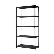 코랙코리아 브이랙 선반 2단 1200 x 350 x 1200 mm, 블랙