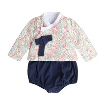 베베니즈 플라워 한복바디수트