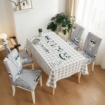 알럽홈 패턴프린팅 다용도 사각 식탁보, TYPE 04, 140 x 210 cm