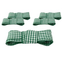 티나피크닉 체크리본끈 5p, 초록, 200cm