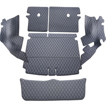 차팡 풀커버 일반 원단 차량용 트렁크매트 블랙 앤 블랙 + 벨크로 까끌이 15p + 보들이 15p, 니로 노블레스 5인승 2020년형(스피커 무)