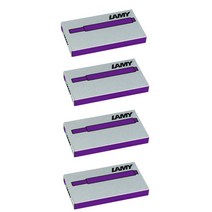 LAMY T10 만년필용 일회용 잉크 카트리지 5p, violet, 4개