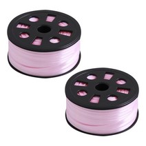 6mm 공단리본 2개, 15 핑크, 90m