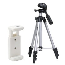 본젠 스마트폰 삼각대 + 회전 핸드폰 거치대 세트 VCM-561W, 삼각대(KM-542F), 거치대(VCM-561W)