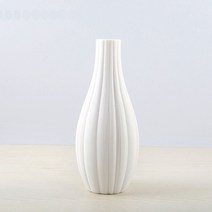 까사디 도자기 화병 호리병형, 백색