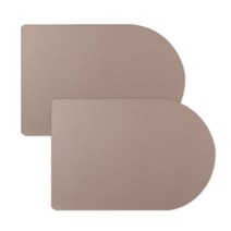 델피노 인조가죽 테이블매트 2p, 베이지브라운, 44 x 30 cm