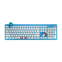 마블 카와이 무선키보드, MKK-04, 캡틴 아메리카 블루 + 화이트, 일반형