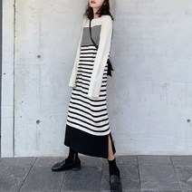 포플러앤씨 여성용 윌리 단가라 원피스