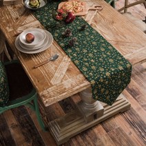 린넨 테이블 러너 Q116, 타입3, 30 x 140 cm