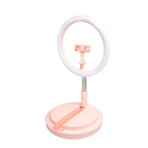 컴스 개인방송용 LED 링 라이트 탁상 스탠드형 29cm, TB205, 1개