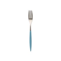 까사무띠 아모르 무광 실버 디저트 포크, 스카이블루, 1개