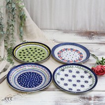 폴라브 접시 4종 세트, 데이지, 로즈, 멜론, 체리