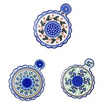 알린 도자기 냄비받침 3종세트, 라벤더, 로즈마리, 스윗바질, 1세트