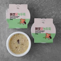 섬밀 버섯닭녹두죽, 300g, 3개