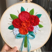 에이엘비 이지자수 DIY키트 20cm, 1세트, 션사인꽃다발(n22)