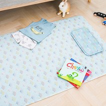 jellypop 3D 에어매쉬 아기 매트, 오션플라워, 1개