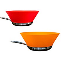프라이월 프라이팬 기름방지망 레드 22cm + 오렌지 24cm, 1세트