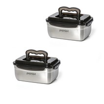 키친아트 프리미오 스텐304 김치통, 3.6L, 2개