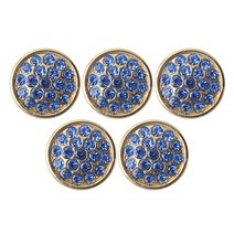 패션포인트 미니 큐빅 단추 루비 13mm, 블루, 5개