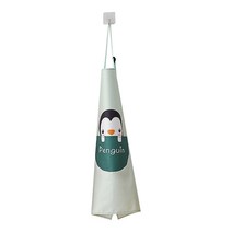 허브플러스 동물캐릭터 방수 수건 앞치마, 펭귄 민트, 1개