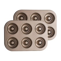 도넛팬 6구 금색, 2개